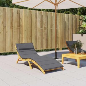 Sonnenliegen-Auflage Anthrazit 180x60x4 cm Oxford-Gewebe