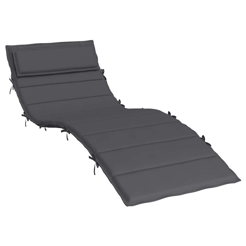 Sonnenliegen-Auflage Anthrazit 180x60x4 cm Oxford-Gewebe – Bild 2
