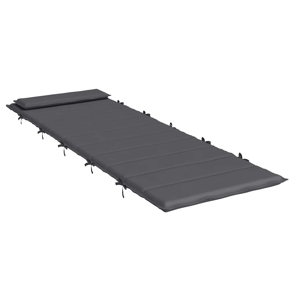 Sonnenliegen-Auflage Anthrazit 180x60x4 cm Oxford-Gewebe – Bild 4