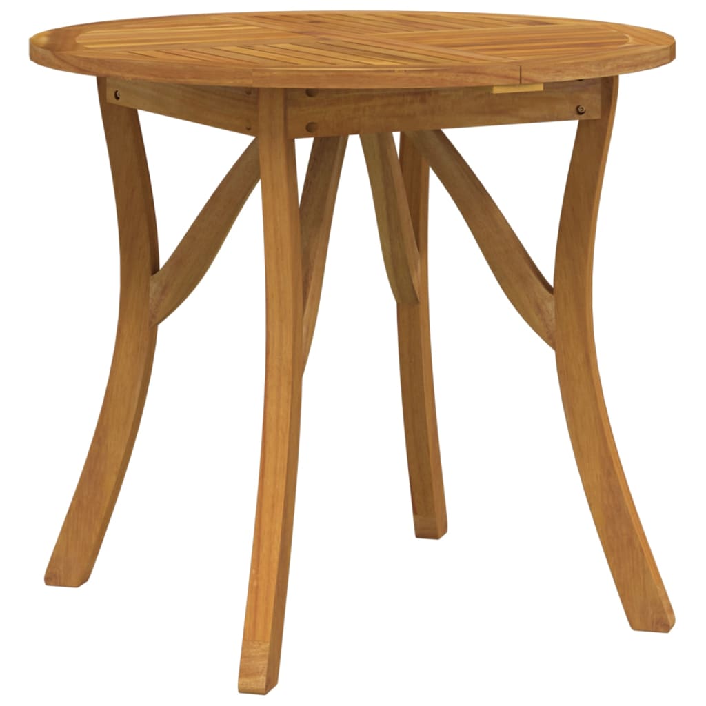 Gartentisch 85x85x75 cm Massivholz Akazie – Bild 2