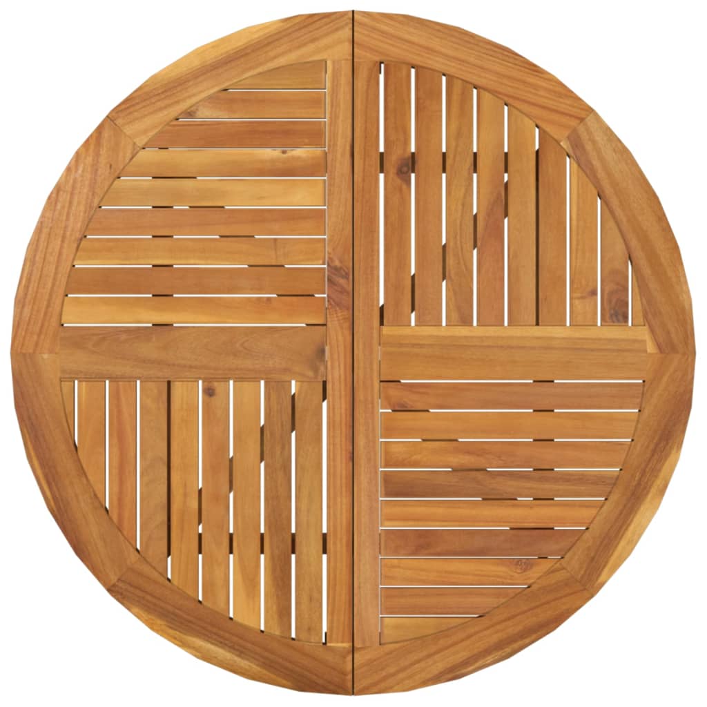 Gartentisch 85x85x75 cm Massivholz Akazie – Bild 4