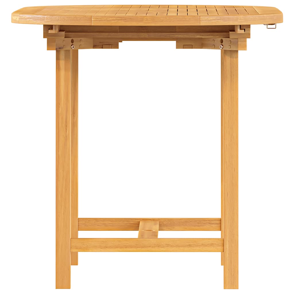 Gartentisch Ausziehbar 110-160x80x75 cm Massivholz Teak – Bild 6