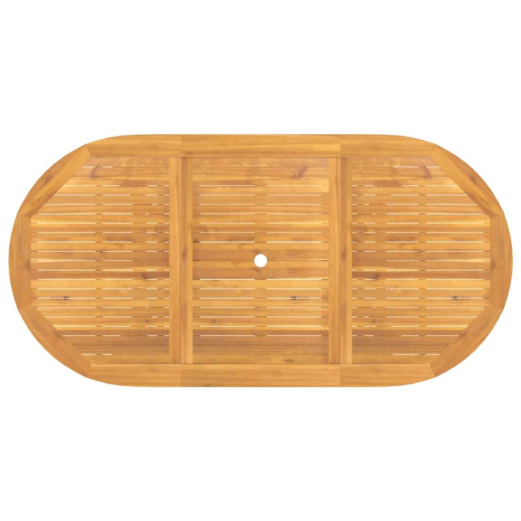 Gartentisch Ausziehbar 110-160x80x75 cm Massivholz Teak – Bild 7