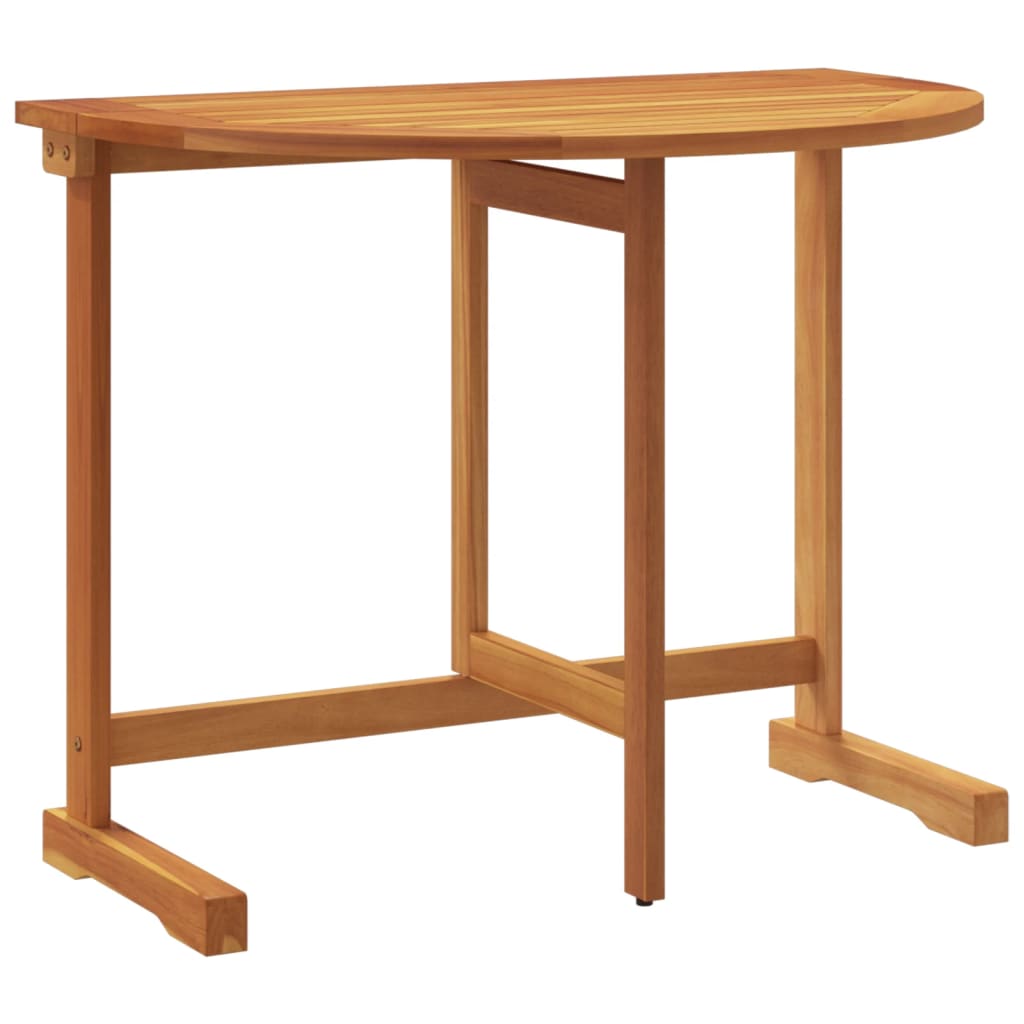 Balkontisch Klappbar 90x60x72 cm Massivholz Akazie – Bild 2