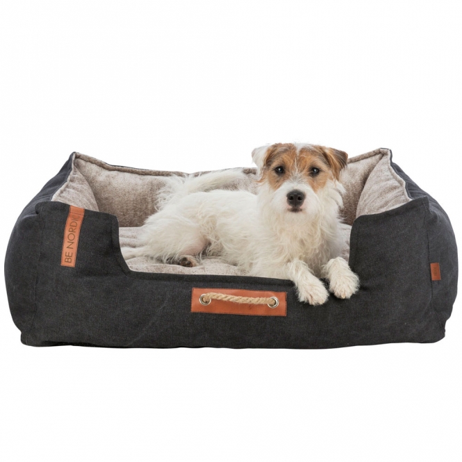 Trixie BE NORDIC Bett Föhr - schwarz/sand - 60 × 50 cm – Bild 2