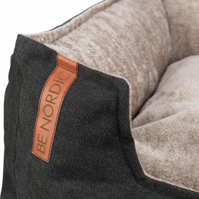 Trixie BE NORDIC Bett Föhr - schwarz/sand - 60 × 50 cm – Bild 6