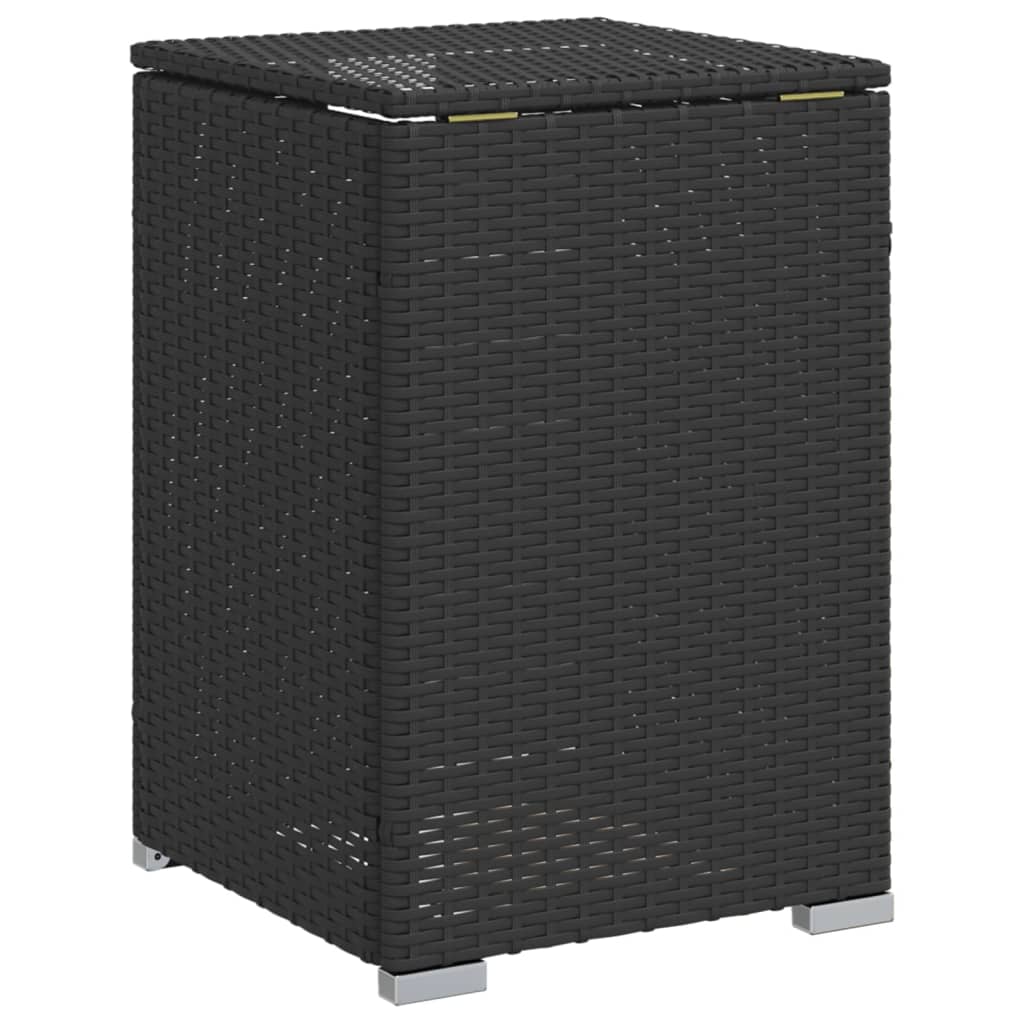 Propan-Tank-Verstecktisch Schwarz 40x40x60 cm Poly Rattan – Bild 7