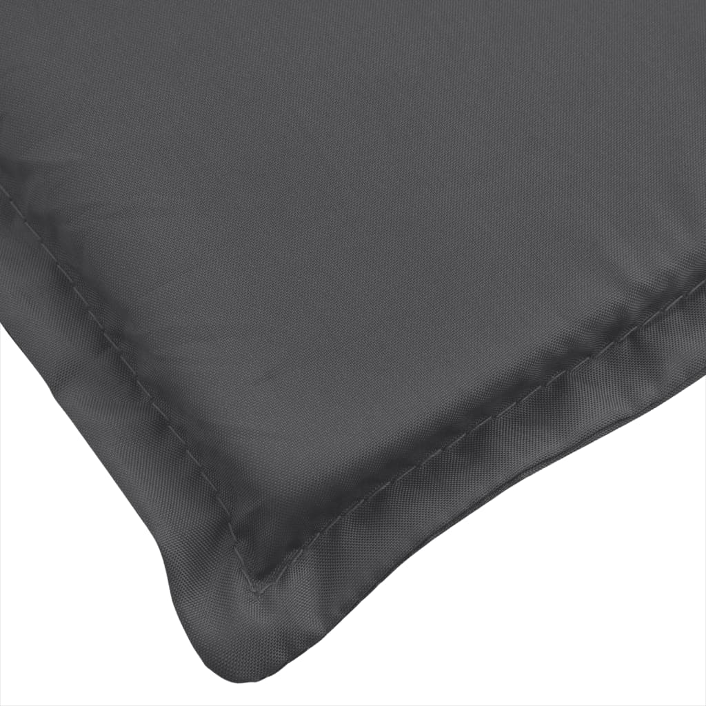 Sonnenliegen-Auflage Melange Anthrazit 200x50x4 cm Stoff – Bild 6