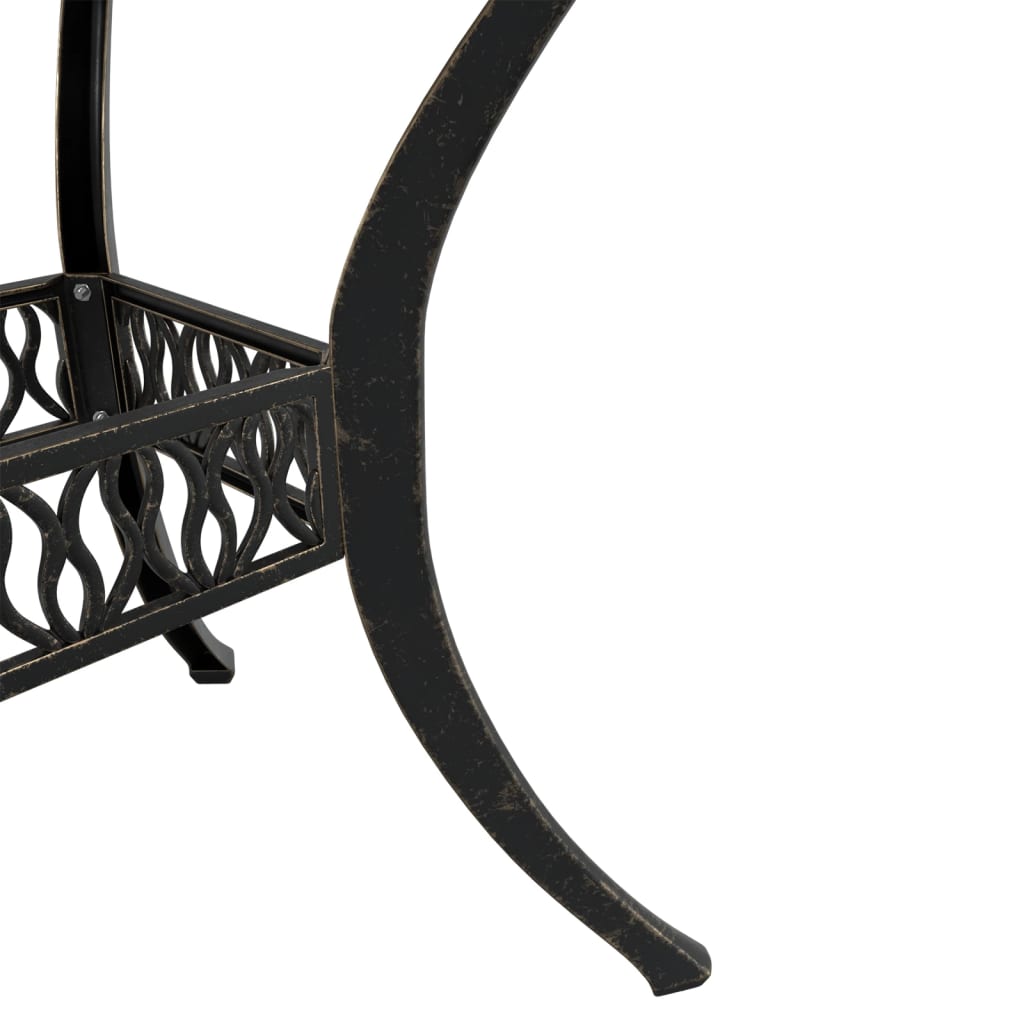 Gartentisch Bronzen Ø90x75 cm Aluminiumguss – Bild 10