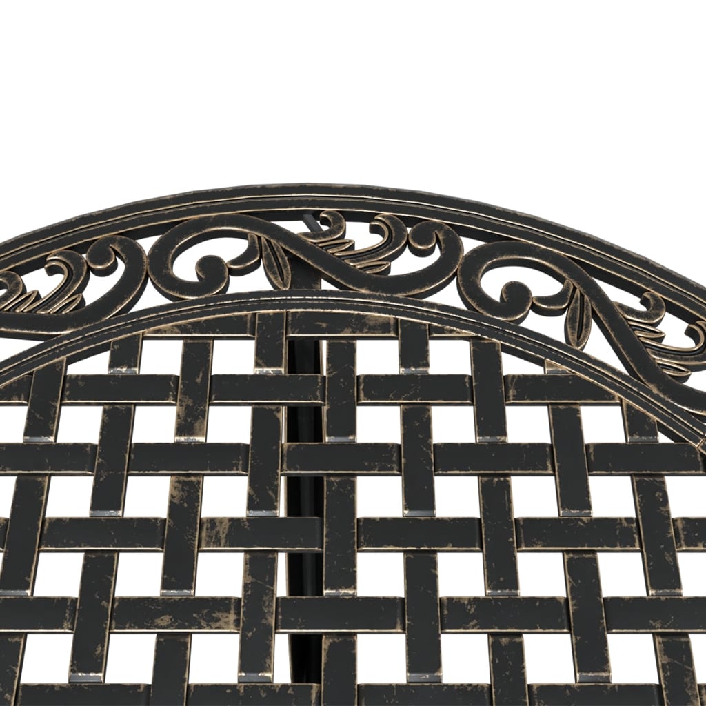 Gartentisch Bronzen Ø90x75 cm Aluminiumguss – Bild 9