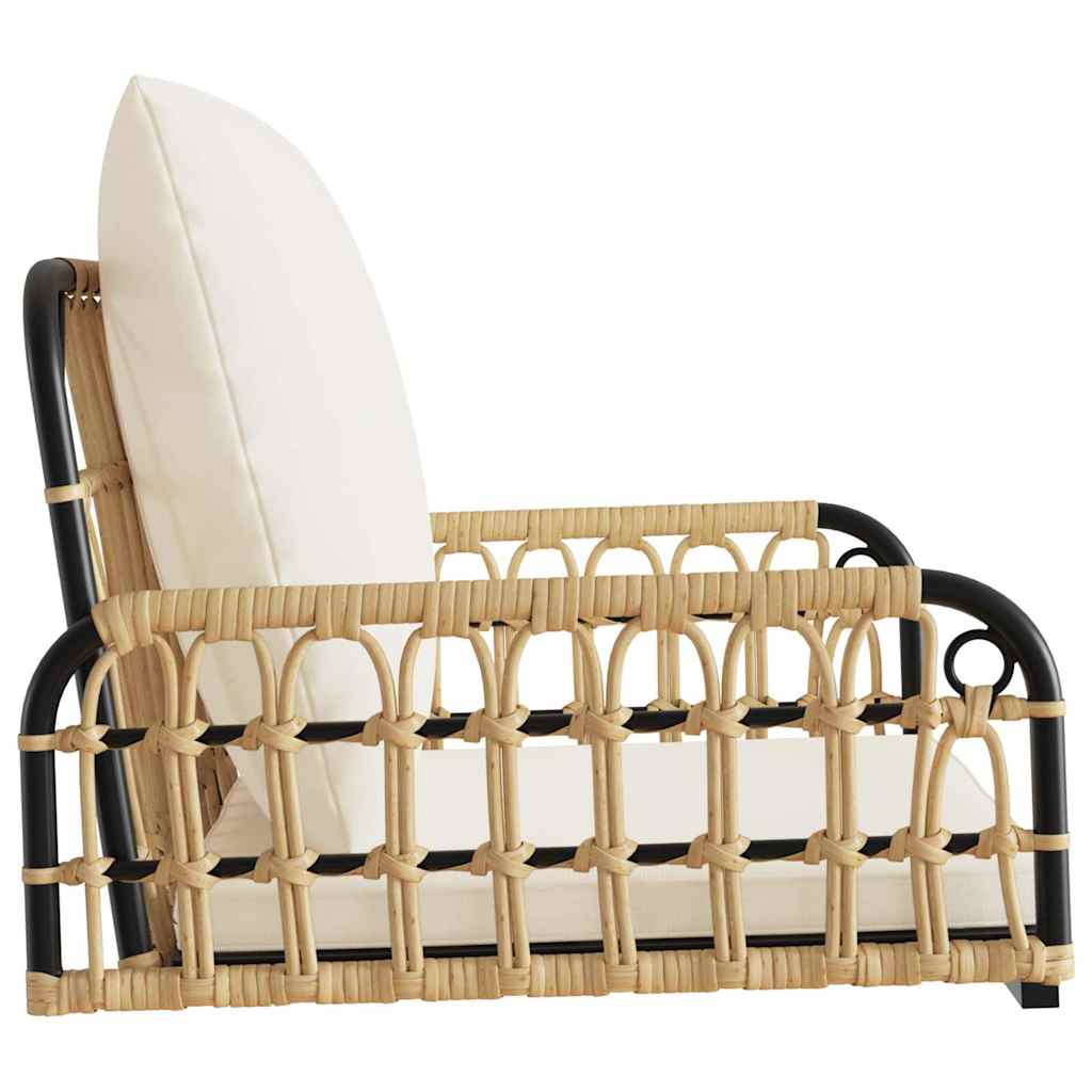 Hängestuhl mit Kissen 63x58x39 cm Poly Rattan und Stahl – Bild 6