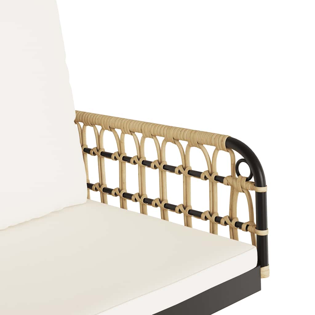 Hängestuhl mit Kissen 63x58x39 cm Poly Rattan und Stahl – Bild 8