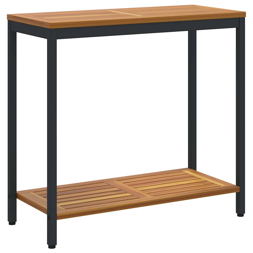 Tisch für Outdoor Natürlich und Schwarz 80 x 35 x 75 cm – Bild 2