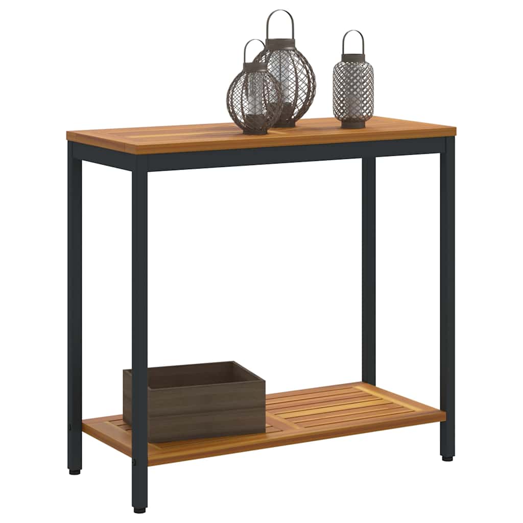 Tisch für Outdoor Natürlich und Schwarz 80 x 35 x 75 cm – Bild 3