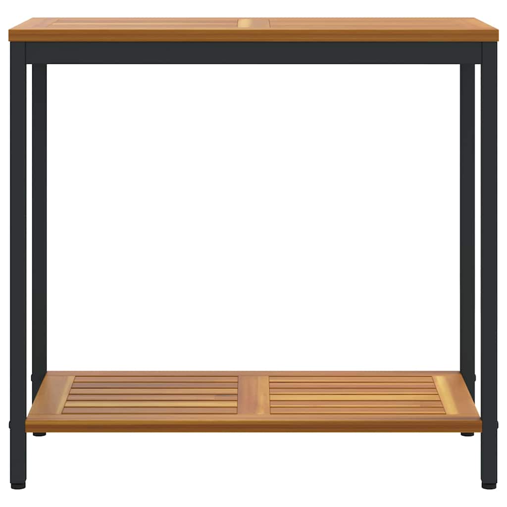 Tisch für Outdoor Natürlich und Schwarz 80 x 35 x 75 cm – Bild 5