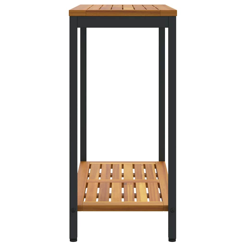 Tisch für Outdoor Natürlich und Schwarz 80 x 35 x 75 cm – Bild 6