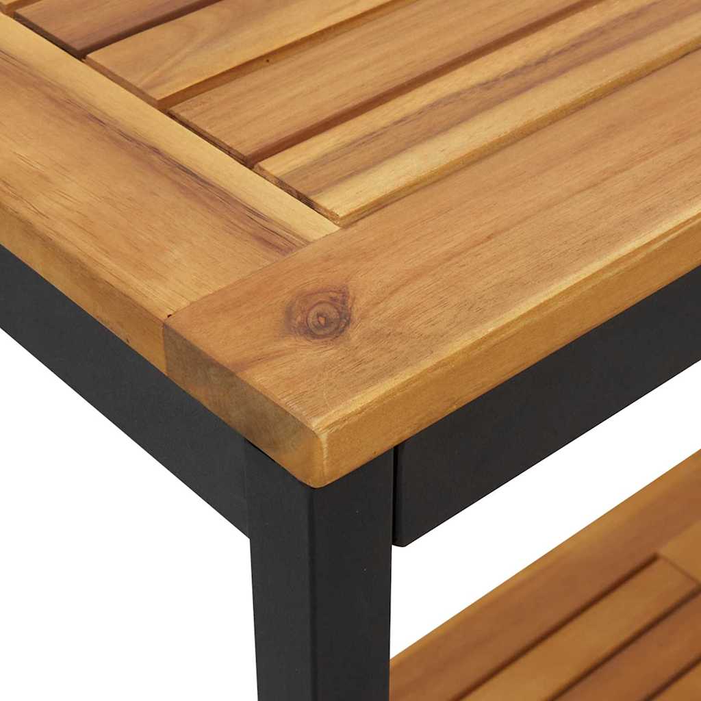 Tisch für Outdoor Natürlich und Schwarz 80 x 35 x 75 cm – Bild 8