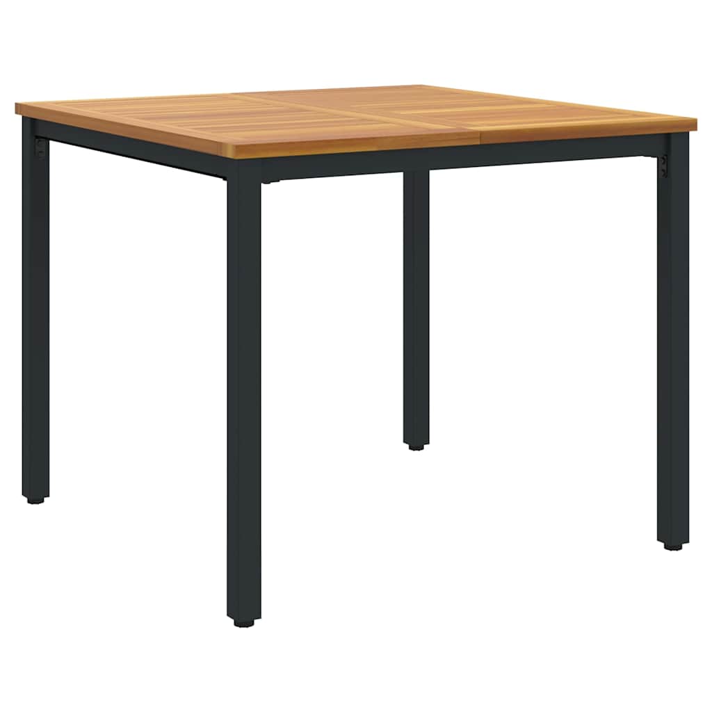 Tisch für Outdoor Natürlich und Schwarz 90 x 90 x 75 cm – Bild 2