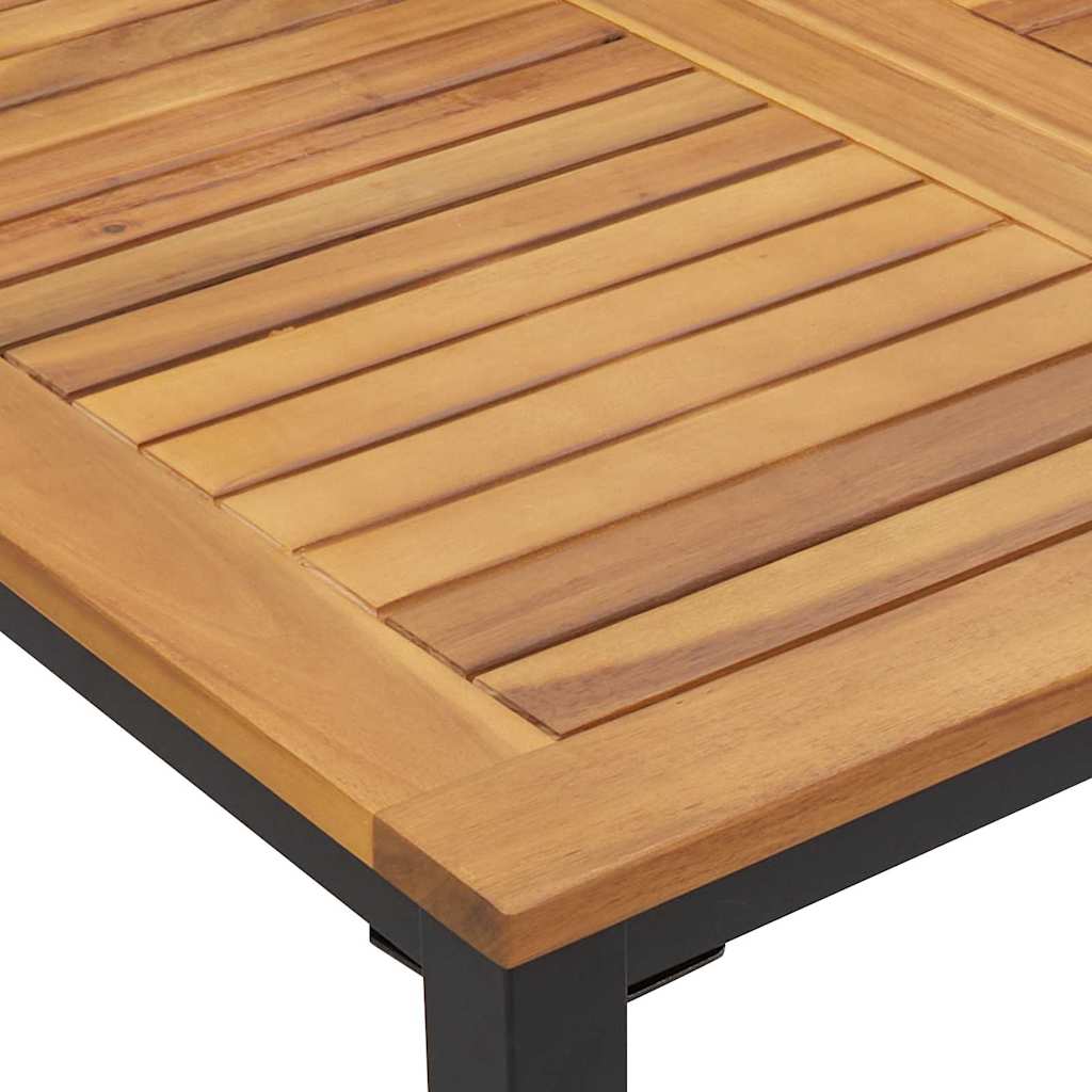 Tisch für Outdoor Natürlich und Schwarz 90 x 90 x 75 cm – Bild 8