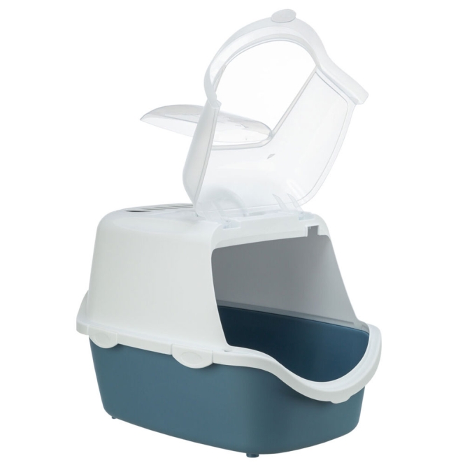Trixie Katzentoilette Vico Easy Clean - blaugrau/weiß – Bild 2