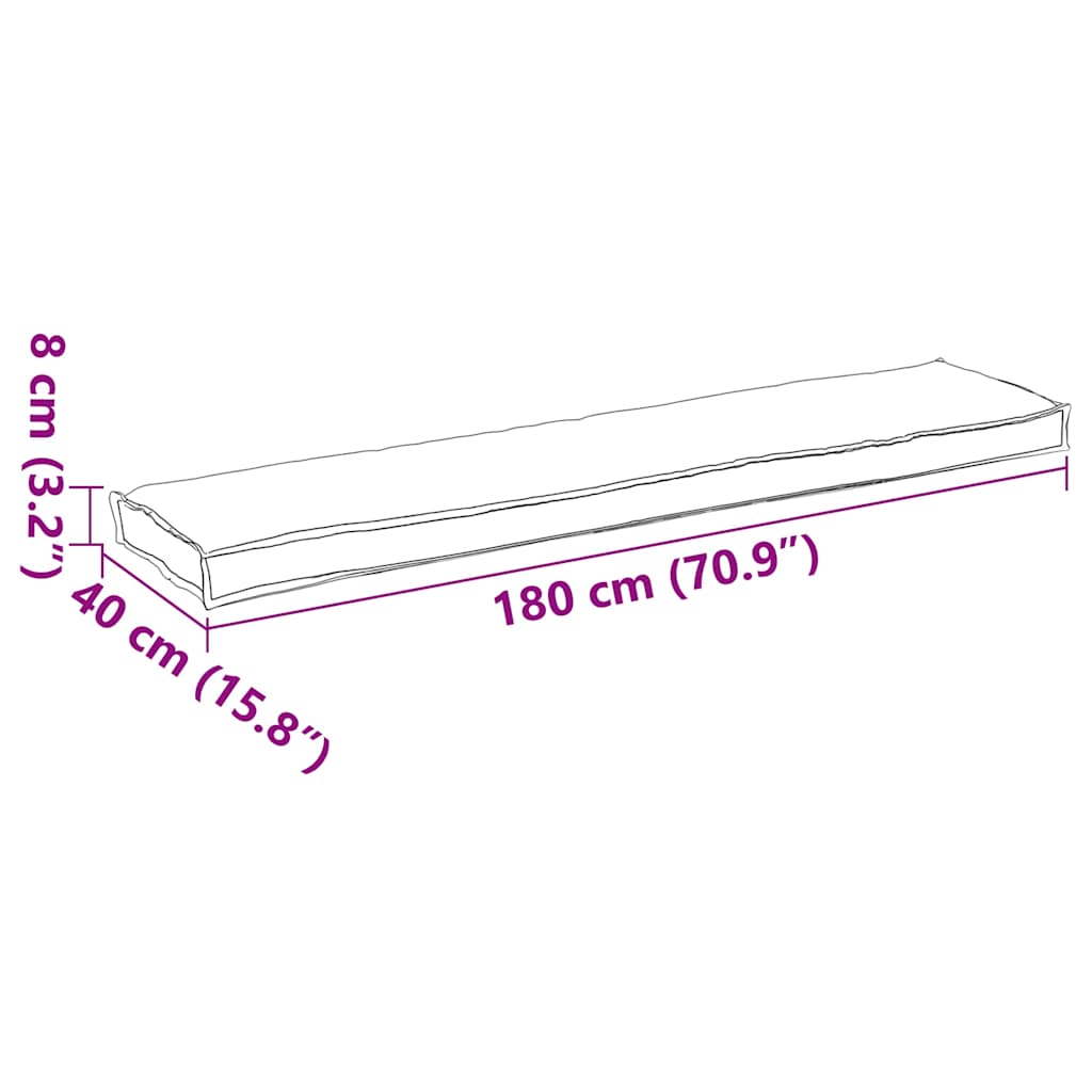 Palettenkissenset 2 pcs Anthrazit 180 x 40 x 8 cm Oxford-Stoff – Bild 13