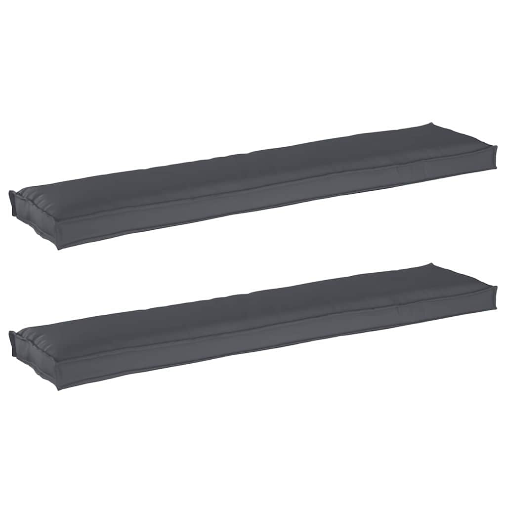 Palettenkissenset 2 pcs Anthrazit 180 x 40 x 8 cm Oxford-Stoff – Bild 2