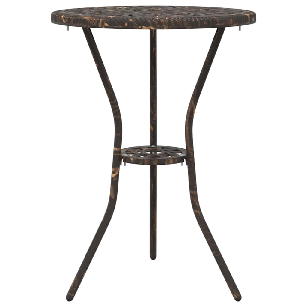 Garten Bistro Set 3 pcs Bronze Aluminium – Bild 5