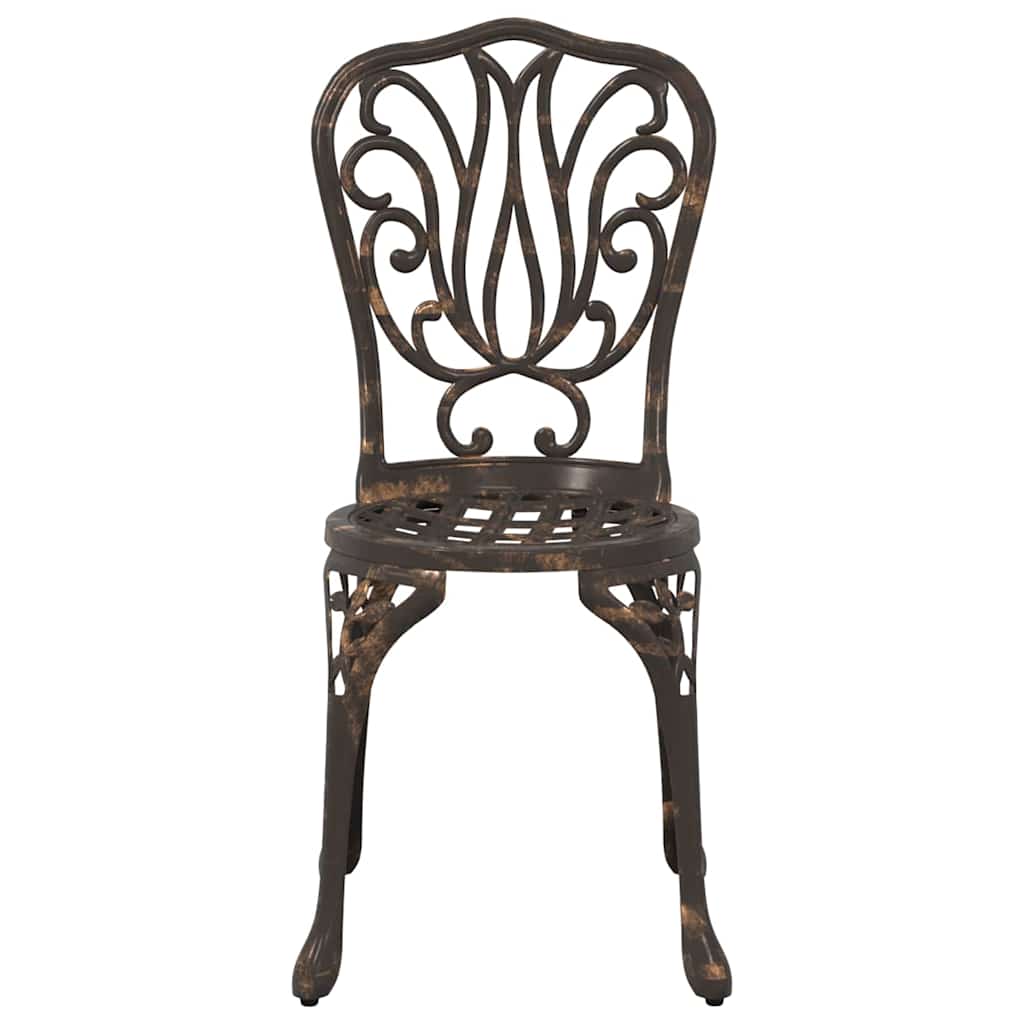 Garten Bistro Set 3 pcs Bronze Aluminium – Bild 7