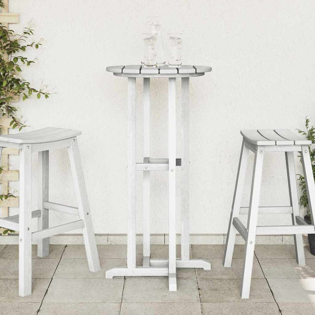 Bartisch Weiß 55 x 55 x 107 cm Polyethylen – Bild 4