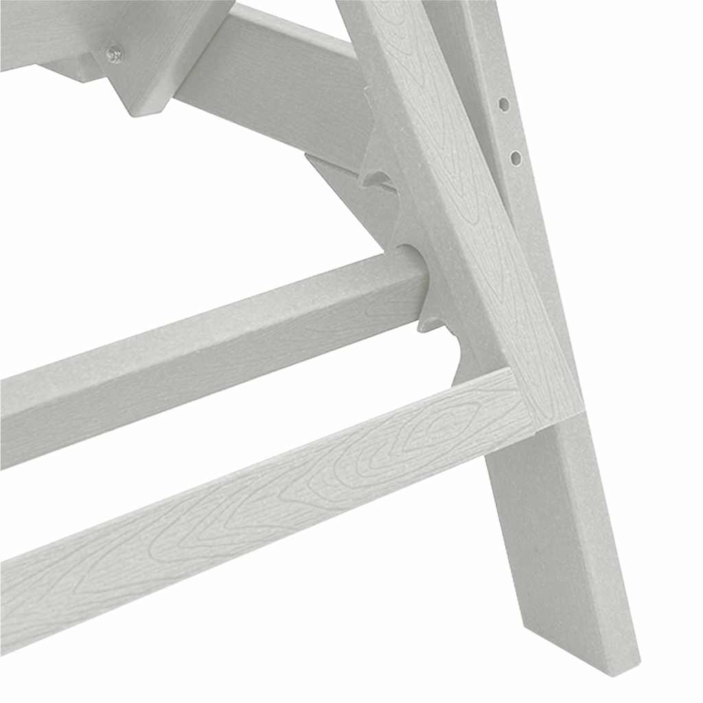 Sonnenliege Weiß 195,5 x 53 x 98,5 cm HDPE – Bild 8