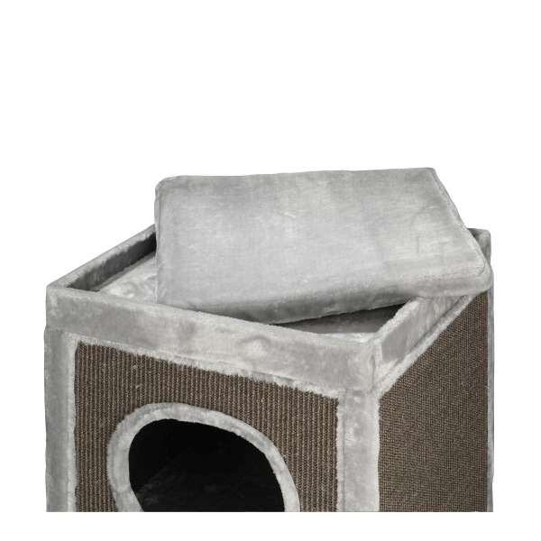 EBI Kratzturm Trend Rockefeller - Hotel des Chats, grau - Höhe 120 cm – Bild 2