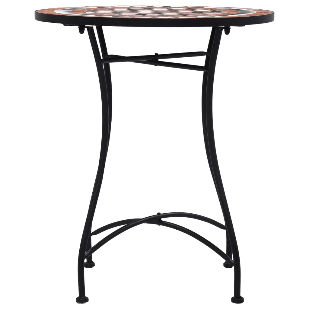 Bistrotisch Mosaik Keramik Braun 60 cm – Bild 3