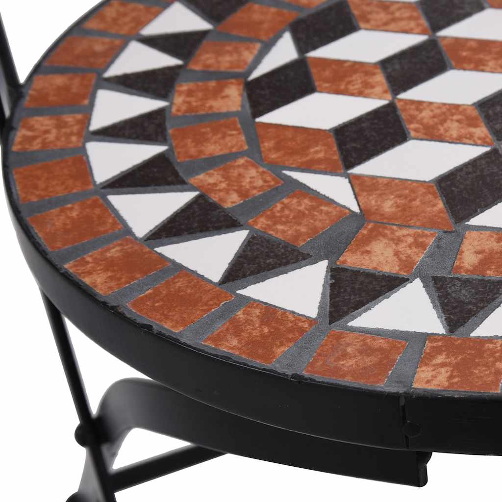 Bistrostühle Mosaik 2 Stk. Keramik Braun – Bild 8