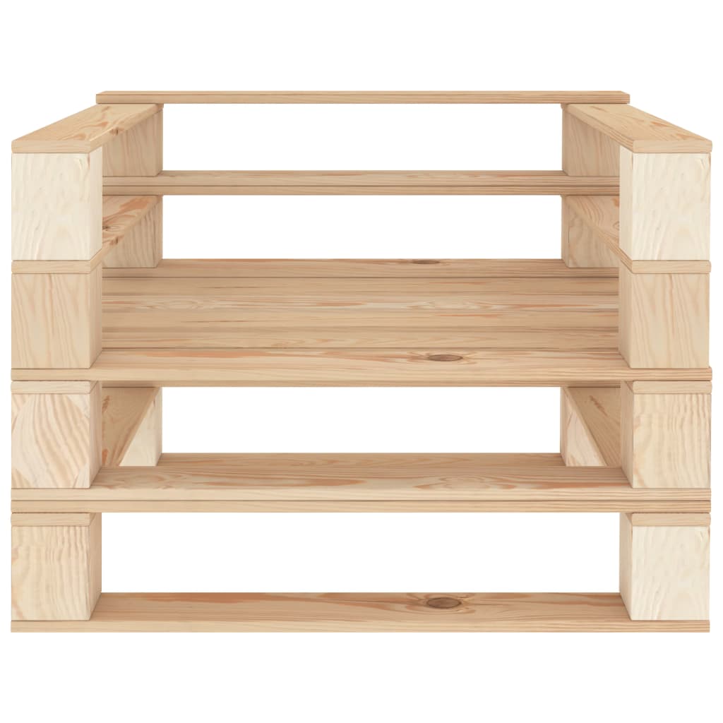 Paletten-Sessel Holz – Bild 2