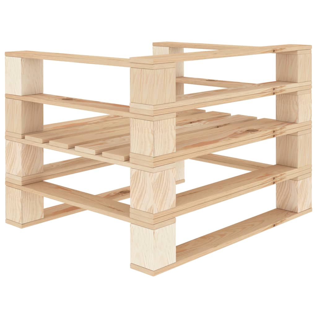 Paletten-Sessel Holz – Bild 3