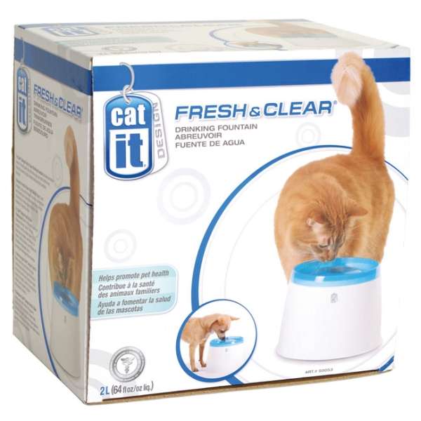 CATIT Fresh+Clear Trinkbrunnen 2L - Blau – Bild 2