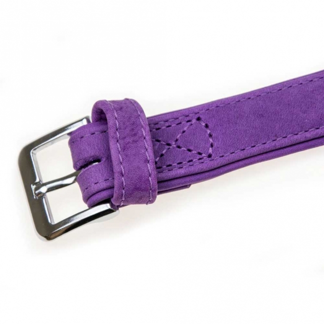 Karlie Halsband Buffalo aus Kalbsleder - Lila - 55 cm/30 mm – Bild 3