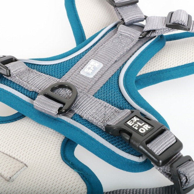 Duvoplus EXPLOR Ultimate Fit No-Pull-Geschirr - petrol blue - XS - 28-37cm - 32-43cm – Bild 3