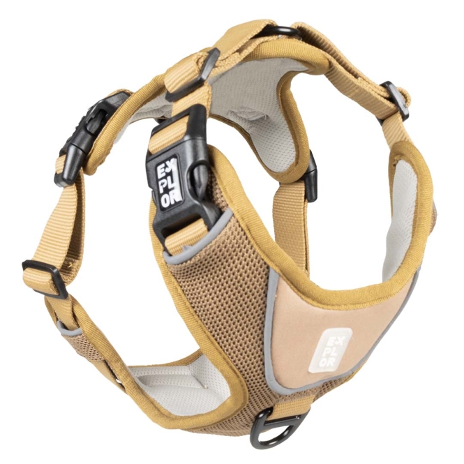 Duvoplus EXPLOR Ultimate Fit No-Pull-Geschirr - honey gold - XS - 28-37cm - 32-43cm
