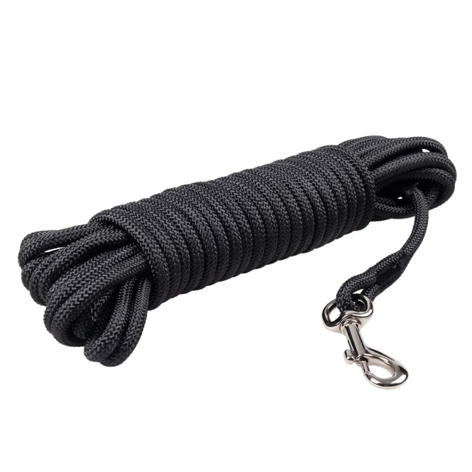 Duvoplus EXPLOR Trackingleine Classic rund - schwarz - 10m/8mm