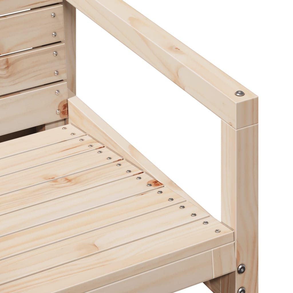 3-tlg. Garten-Lounge-Set Massivholz Kiefer – Bild 7