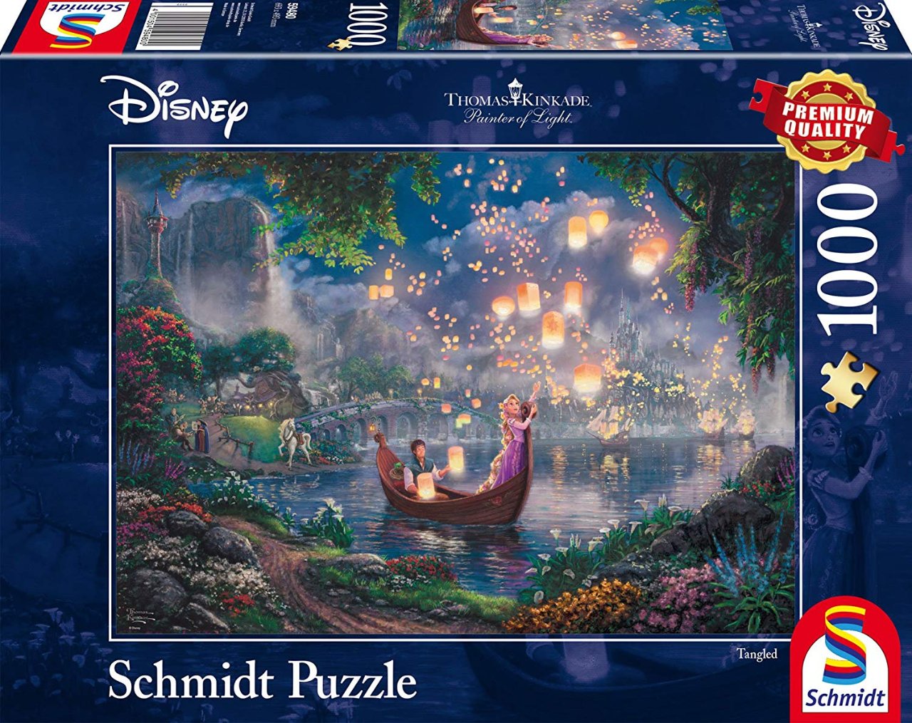 Disney, Rapunzel - 1000 Teile Puzzle (Thomas Kinkade) – Bild 3