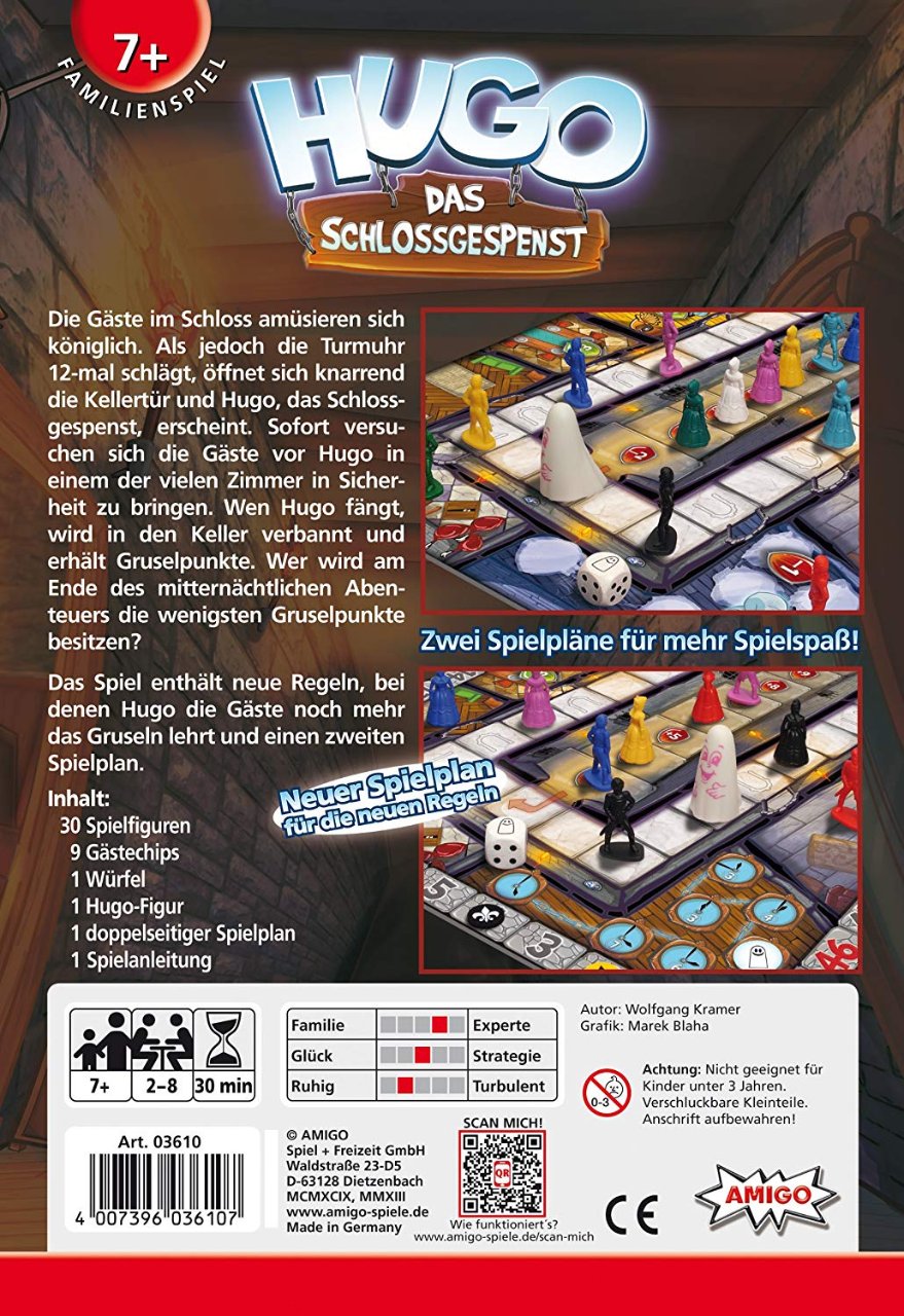 Amigo 03610 - Hugo Das Schlossgespenst - Brettspiel – Bild 2