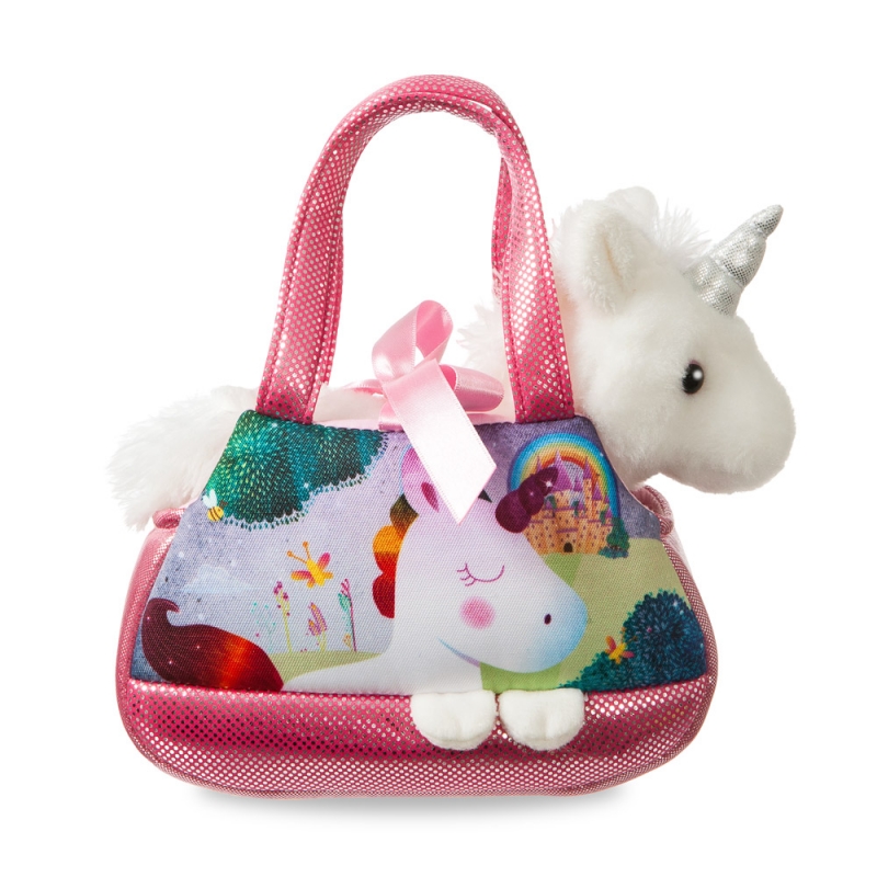 Fancy Melody Einhorn rosa in einer Tragetasche ca. 21 cm - Plüschfigur