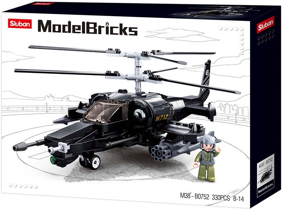 Sluban M38-B0752 - Model Bricks - Kampfhubschrauber – Bild 2