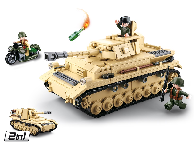 Sluban M38-B0693 - Army WWII - Deutscher Panzer – Bild 2