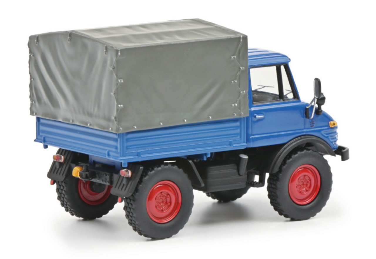 Schuco 450314900 - Unimog 406 mit Plane, 1:43 - Modellauto – Bild 2