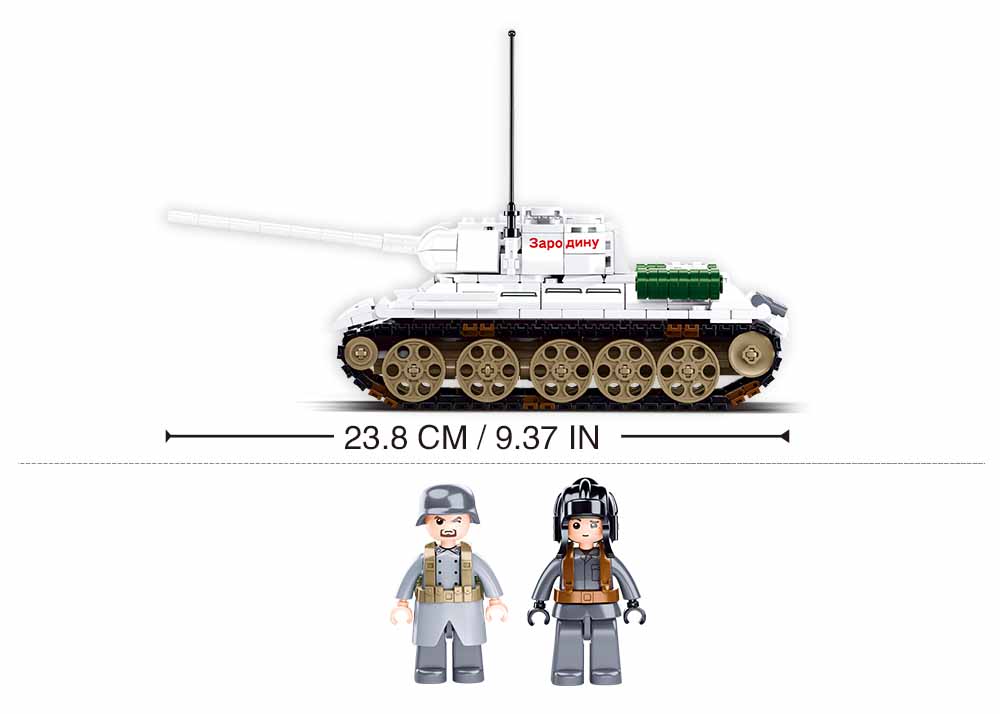 Sluban M38-B0978 - Army Battle of Budapest - Medium Panzer (weiß) – Bild 3