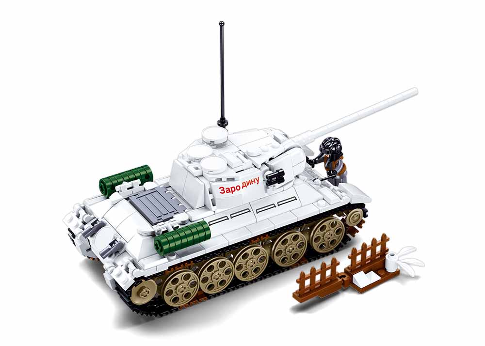 Sluban M38-B0978 - Army Battle of Budapest - Medium Panzer (weiß) – Bild 4