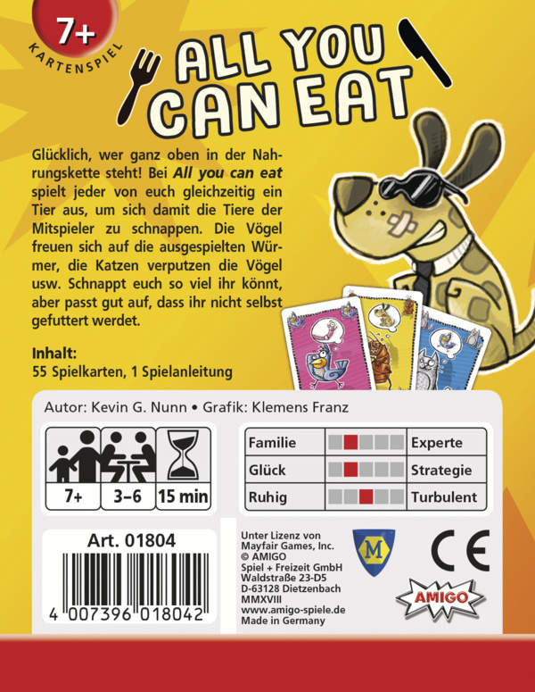 Amigo 01804 - All you can Eat - Kartenspiel – Bild 2